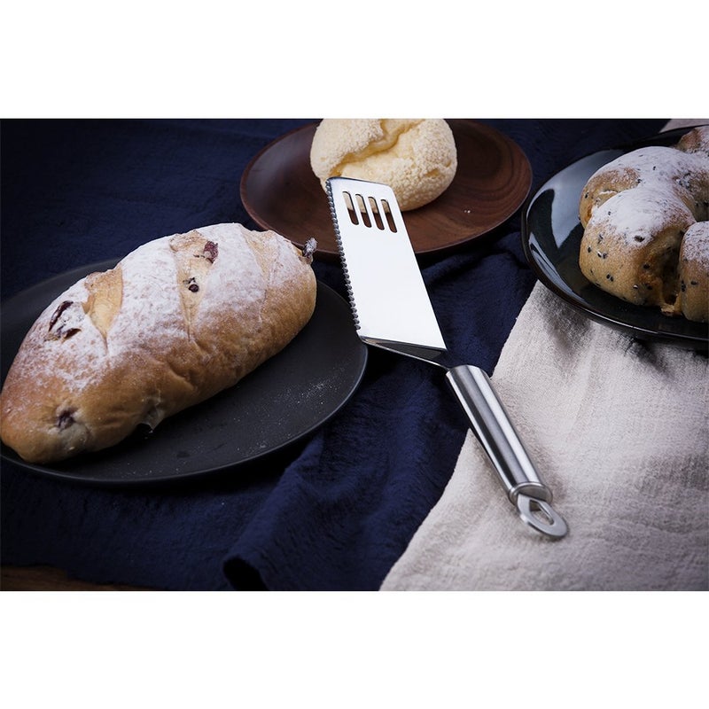 Tafond Stainless Steel Pie Cutter and Server, Cake Cutter and Pastry Spatula with Serrated Blade, Set of 1 - Image 3
